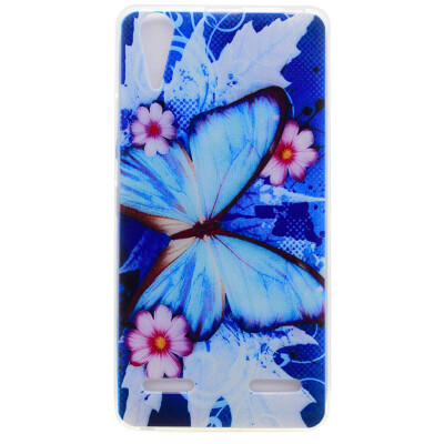 

Blue butterfly Pattern Soft Thin TPU Rubber Silicone Gel Case Cover for Lenovo Lemon K30