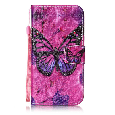 

Black Butterfly Design PU Leather Flip Cover Wallet Card Holder Case for Samsung Galaxy S5/G9006V