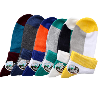 

Jingdong supermarket] Langsha socks male socks spring and summer thin cotton socks sports socks 6 double mixed color 26-28cm