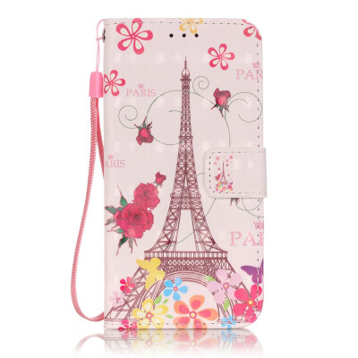 

Eiffel Tower Design PU Leather Flip Cover Wallet Card Holder Case for SAMSUNG S6EDGEPLUS