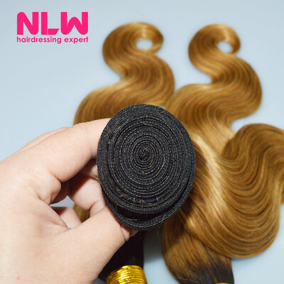

Brazilian Body Wave Nice Full 8A Ombre Virgin Hair 5 Bundles Extension DIY Sew In Sweet Lovely Hairstyle Frizz-free Black Girls