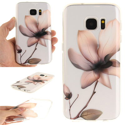 

Magnolia flower Pattern Soft Thin TPU Rubber Silicone Gel Case Cover for SAMSUNG GALAXY S7