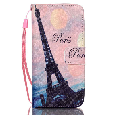 

Eiffel Tower Design PU Leather Flip Cover Wallet Card Holder Case for IPHONE 4S