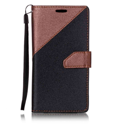 

Black + brown Design PU Leather Wallet Case Classic Flip Cover with Stand Function and Credit Card Slot for SONY Xperia XA