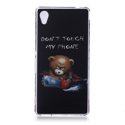 

Bear Pattern Soft Thin TPU Rubber Silicone Gel Case Cover for SONY Xperia M4 Aqua