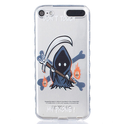 

Grim Reaper Pattern Soft Thin TPU Rubber Silicone Gel Case Cover for iPod Touch 56