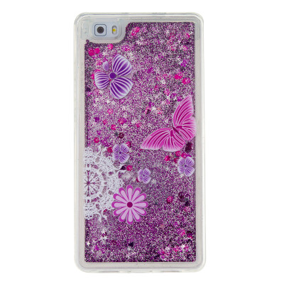 

Dynamic Quicksand Glitter Liquid Soft TPU Case Cover For HUAWEI P8LITE