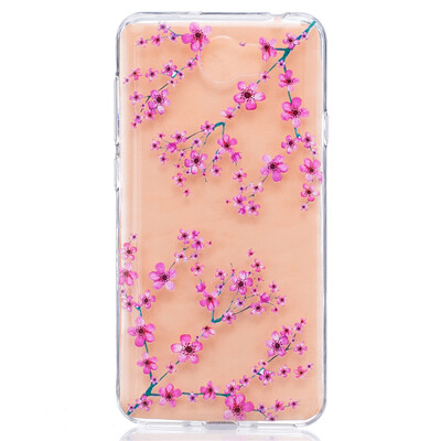 

Plum blossom Dress girl Pattern Soft Thin TPU Rubber Silicone Gel Case Cover for HUAWEI Y5 II