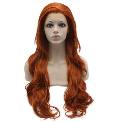 

Iwona Synthetic Hair Lace Front Long Wavy Reddish Blonde Wig