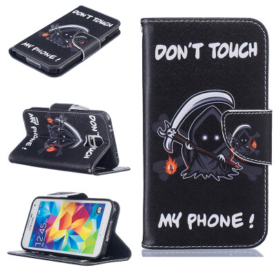 

Grim Reaper Design PU Leather Flip Cover Wallet Card Holder Case for SAMSUNG GALAXY S5