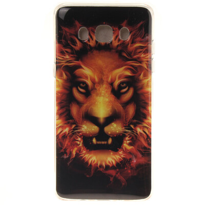 

Flame Lion Pattern Мягкий тонкий ТПУ Резиновая крышка силиконовый гель чехол для SAMSUNG GALAXY J5 2016/J510