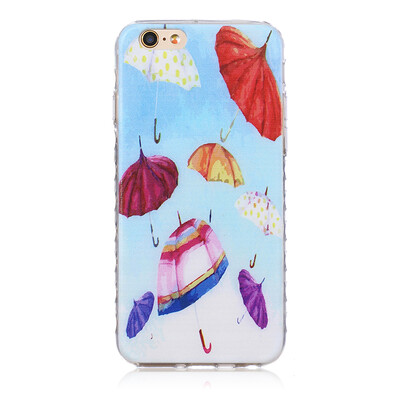 

umbrella Pattern Soft Thin TPU Rubber Silicone Gel Case Cover for IPHONE 6/6S