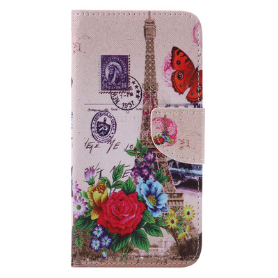 

Butterfly Tower Design PU Leather Flip Cover Wallet Card Holder Case for HUAWEI HONOR 5X