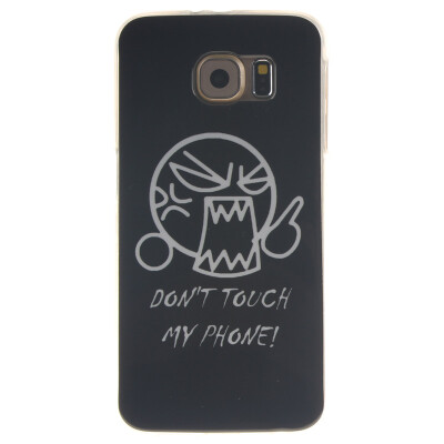

Do not touch me Pattern Soft Thin TPU Rubber Silicone Gel Case Cover for SAMSUNG GALAXY S6 G920