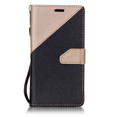 

Black + earthly gold Design PU Leather Wallet Case Classic Flip Cover with Stand Function and Credit Card Slot for SAMSUNG Galaxy
