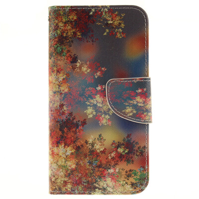 

Colorful flowers Design PU Leather Flip Cover Wallet Card Holder Case for LG G5