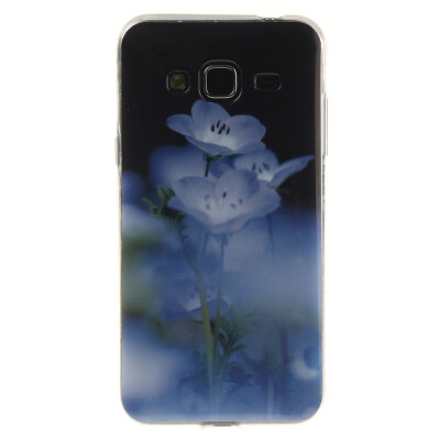 

Blue flower Pattern Soft Thin TPU Rubber Silicone Gel Case Cover for SAMSUNG GALAXY A3 2016A310