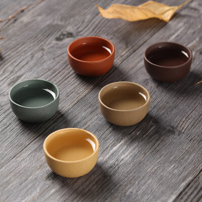 

Jingdong Supermarket] Chisun Church Cup Purple Cup Kung Fu small cup tea cups master cup Yixing Mine hand colored colored soil 20ml