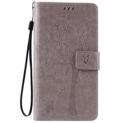 

Gray Tree Design PU Leather Flip Cover Wallet Card Holder Case for HUAWEI Honor 5X