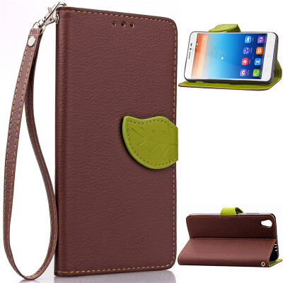 

Brown Design PU Leather Flip Cover Wallet Card Holder Case for Lenovo S850