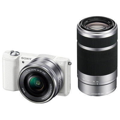 

Sony SONY ILCE-5000Y APS-C dual lens ultra-long focal length micro-single set of white machine 2010 million effective pixels 16-50 55-210 a5000 α5000
