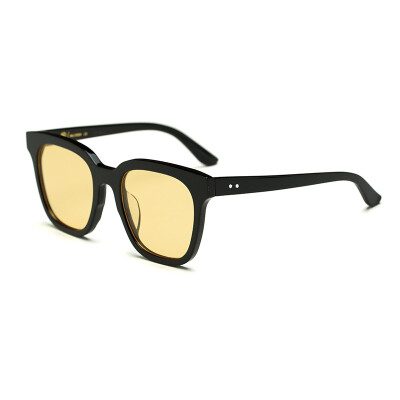 

Wood ninety si SM1720057C02 men and women with the same paragraph black frame yellow lens large frame fashion sunglasses SM1720057C02 55mm