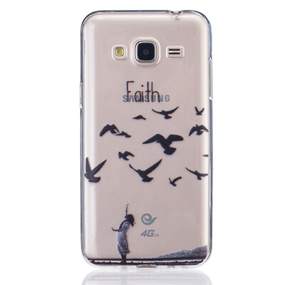 

Платье девушки Faith девушки Pattern Мягкий Тонкий TPU Резиновый Силиконовый гель Чехол для SAMSUNG Galaxy J3 2016/J310