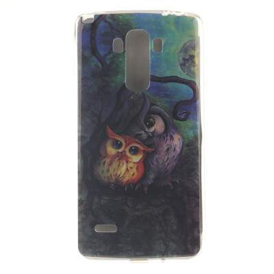 

Oil painting owl Pattern Soft Thin TPU Rubber Silicone Gel Case Cover for LG G4 StylusLS770