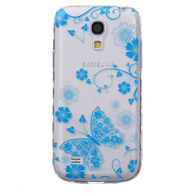 

Blue butterfly Pattern Soft Thin TPU Rubber Silicone Gel Case Cover for SAMSUNG GALAXY S4 Mini I9190