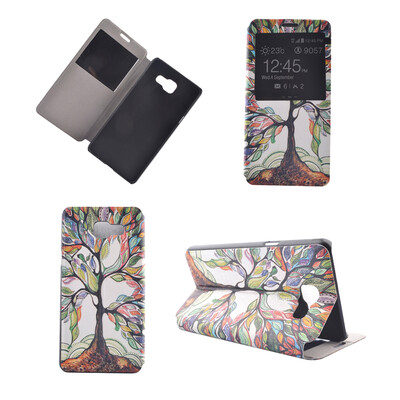 

Colorful Tree Design PU Leather Flip Cover Wallet Card Holder Case for Samsung Galaxy A9/A9000