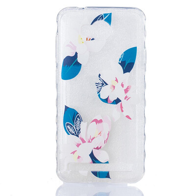

Purple lily Pattern Soft Thin TPU Rubber Silicone Gel Case Cover for HUAWEI Y3 II