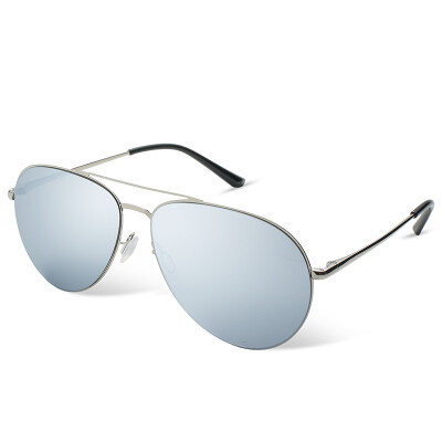 

Blue (Bluekiki) nylon lens sunglasses male color film sunglasses driving mirror sunglasses 5104 silver frame ice blue
