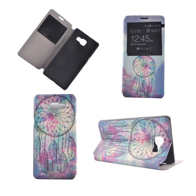 

Pink Dreamcatcher Design PU Leather Flip Cover Wallet Card Holder Case for Samsung Galaxy A32016A3100