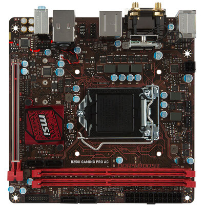 

MSI B250I GAMING PRO AC Motherboard Intel B250 LGA 1151 with INTEL Wireless LAN Card