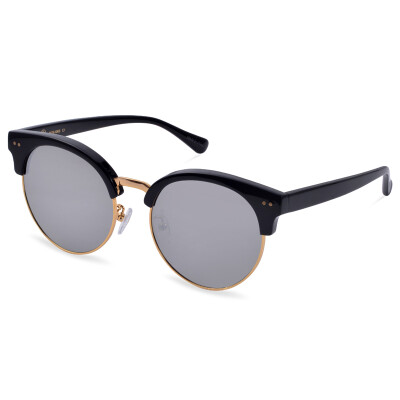 

Wood ninety percent MS61066C1 men&women with black frame black lens retro half-frame cat&39s eye sunglasses MS61066C1 55mm