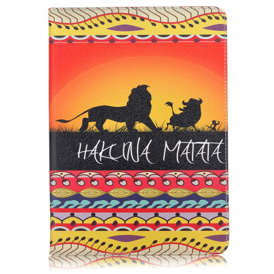 

Prairie lion Style Embossing Classic Flip Cover with Stand Function and Credit Card Slot for iPad Pro 9.7/iPad Air 3