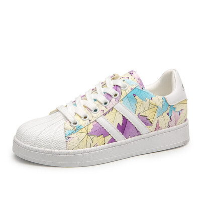 

Senma Senma casual shoes GD237122 sports casual shoes student board shoes Korean version of the trend of the series of low-rise shoes white purple 39 yards