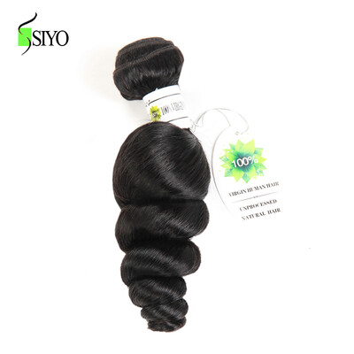 

100% Brazilian Loose Wave 1pc Wet and Wavy Curly Weave Hair Bundles Brazilian Virgin Hair Loose Wave Cheveux Humain