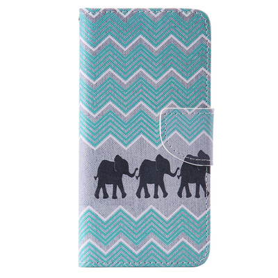 

Elephant Design PU Leather Flip Cover Wallet Card Holder Case for SAMSUNG A72016