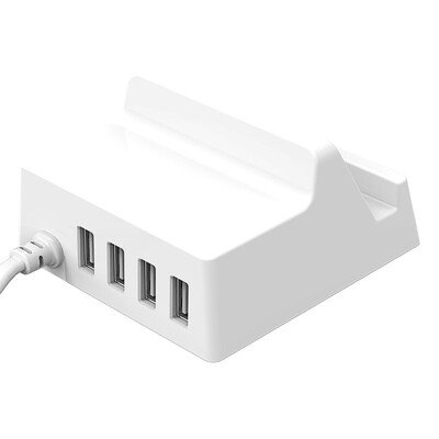 

Орхидея (ORICO) CHK-4U Зарядное устройство USB Творческая интеллектуальная зарядная головка Apple Handheld Flat Panel Универсальная подставка для зарядки / зарядка Base White