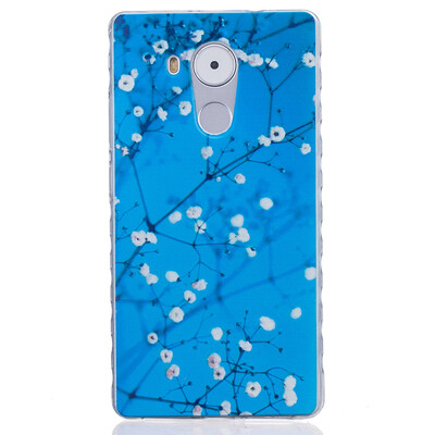 

Plum blossom Pattern Soft Thin TPU Rubber Silicone Gel Case Cover for HUAWEI Mate 8