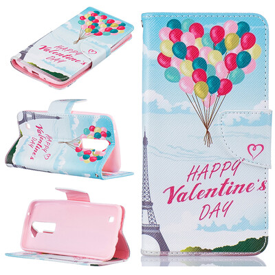 

Balloon Design PU Leather Flip Cover Wallet Card Holder Case for LG K7K8
