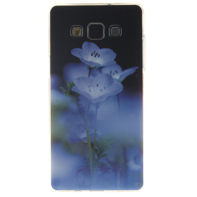 

Blue flower Pattern Soft Thin TPU Rubber Silicone Gel Case Cover for SAMSUNG GALAXY A3