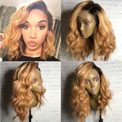 

T1b/27 Blonde Ombre Lace Wig Brazilian Human Hair Lace Front Wigs Glueless Wavy Full Lace Human Hair Wig with Baby Hair