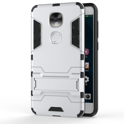 

Silver Slim Robot Armor Kickstand Shockproof Hard Rugged Rubber Back Case For LETV x720/2S Pro