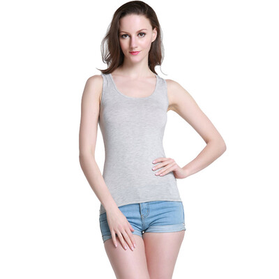 

Langsha vest female ladies stretch sleeveless sling sports bottom vest gray one piece are all
