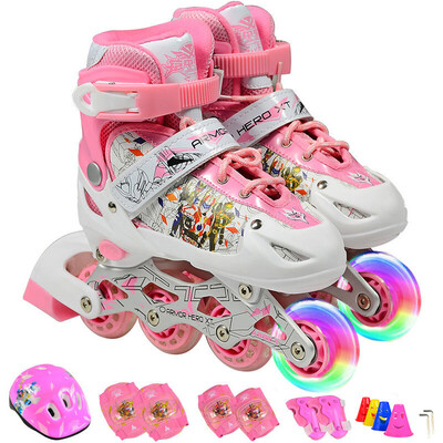 

Armor warrior children's suits skateboarding skate wheel skates skates slippers KJ-335 s blue