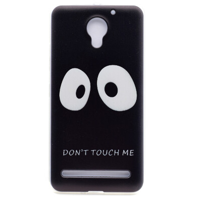

Do not touch me Pattern Soft Thin TPU Rubber Silicone Gel Case Cover for Lenovo C2