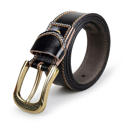 

LovingLilies Ladies&39 Belt Genuine Leather Buckle Simple Fashion Leather Buckle Belt 12038 White