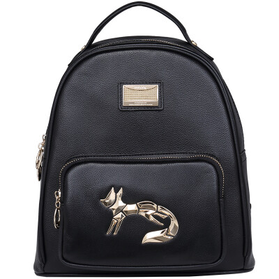 

Gold fox (FOXER) shoulder bag female new Korean version of the female package simple wild leisure travel small backpack female school bag 962046F1A black